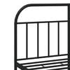vidaXL Metal Bed Frame without Mattress with Headboard Black 140x200cm