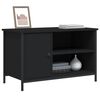 vidaXL TV Cabinet Black 80x40x50 cm Engineered Wood