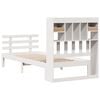 vidaXL Bookcase Bed without Mattress White 75x190 cm Small Single Solid Wood Pine