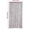 vidaXL Insect Curtain Brown and Beige 100x220 cm Chenille
