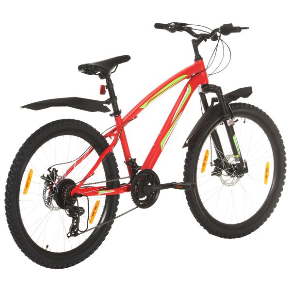 vidaXL Mountain Bike 21 Speed 26 inch Wheel 36 cm Red