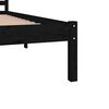 vidaXL Bed Frame without Mattress 180x200cm Black Super King Size