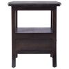 vidaXL Bedside Cabinet Light Black 40x40x45 cm Solid Wood Mahogany