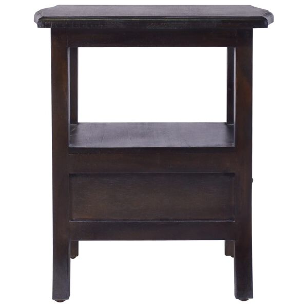 vidaXL Bedside Cabinet Light Black 40x40x45 cm Solid Wood Mahogany