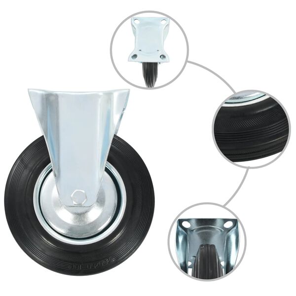 vidaXL 24 pcs Casters 200 mm