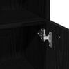 vidaXL Bathroom Cabinet Black Oak 30 x 30 x 95 cm Engineered Wood