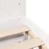 vidaXL Bed Frame without Mattress White 180x200 cm Super King Solid Wood Pine