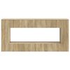 vidaXL Console Table Sonoma Oak 155 x 29 x 74 cm Engineered Wood