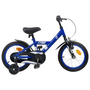 vidaXL Kids Bike 12 Inches for 2-4 Years Old Dark Blue