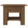 vidaXL Coffee Table Brown Oak 55x55x42 cm Engineered Wood
