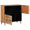 vidaXL Sideboard with Storage Natural 80 x 33 x 75 cm Solid Mango Wood