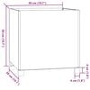 vidaXL Planter with Legs Rusty 50x50x50 cm Corten Steel