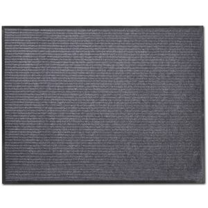 vidaXL Door Mat Grey 90 x 120 cm PVC