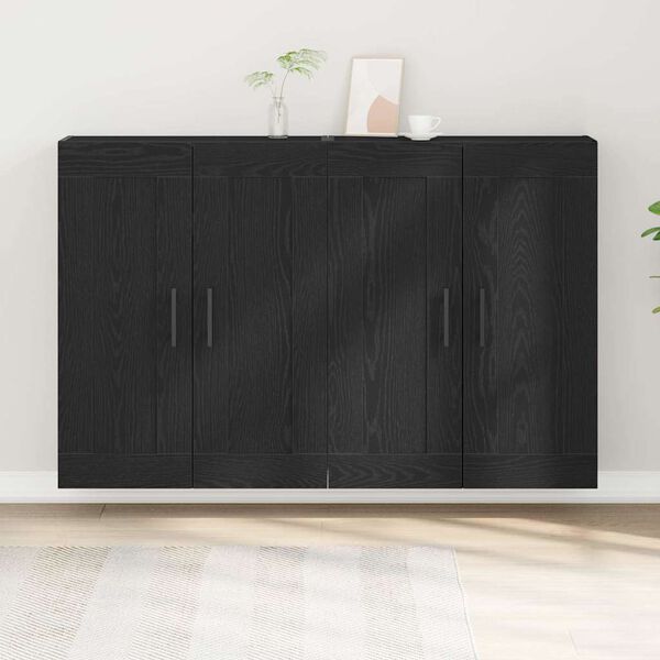 vidaXL Wall-mounted Cabinet 2 pcs Old Wood 69.5 x 34 x 90 cm