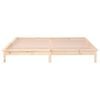vidaXL LED Bed Frame without Mattress 140x200 cm Solid Wood