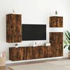 vidaXL TV Cabinet Wall-mounted Smoked Oak 80x30x41 cm
