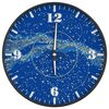 vidaXL Wall Clock with Luminous Scales and Pointers Blue &Oslash;30 cm