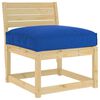 vidaXL Pallet Cushion for suitable for Seat Royal blue 70 x 70 x 12 cm