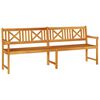 vidaXL Garden Bench Brown 220 x 56 x 90 cm Solid Acacia Wood