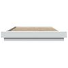 vidaXL Bed Frame with LED Lights without Mattress White 140x200cm