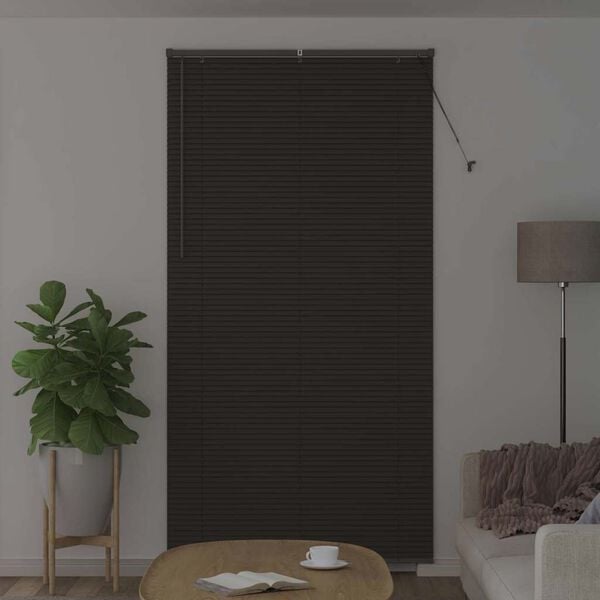 vidaXL Venetian Blinds Manual Dark Grey 220 x 110 cm Aluminium