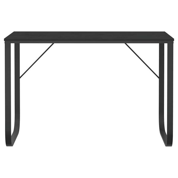 vidaXL Computer Desk Black 110x60x73 cm Engineered Wood