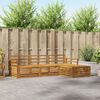 vidaXL Outdoor Sofa Set 4 pcs Natural