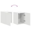 vidaXL TV Cabinet Set 4 pcs High Gloss White Engineered Wood