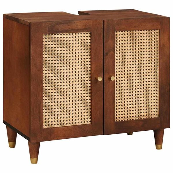 vidaXL Sink cabinet with Shelf Brown 62 x 33 x 58 cm Engineered wood