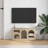 vidaXL TV Cabinet Sonoma Oak 80 x 35 x 40 cm Engineered Wood