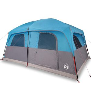 vidaXL Family Tent Cabin 8-Person Blue Waterproof