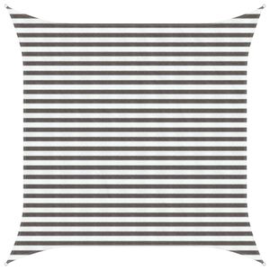 vidaXL Sunshade Sail Light Grey and White 3 x 3 m HDPE