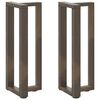 vidaXL Console Table Legs T-Shaped&nbsp;2 pcs Black 25x28x(72-73) cm Steel