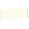 vidaXL Patio Retractable Side Awning 200x600 cm Cream