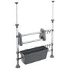 vidaXL Adjustable Kitchen Organiser Aluminium