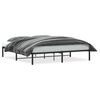 vidaXL Metal Bed Frame without Mattress Black 180x200cm