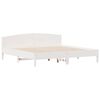 vidaXL Bed Frame without Mattress White 200x200 cm Solid Wood Pine