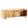 vidaXL TV Cabinet Solid Mango Wood 118x35x40 cm