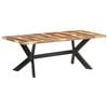 vidaXL Dining Table 200x100x75 cm Solid Wood with Honey Finish