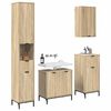 vidaXL Bathroom Furniture Set Sonoma Oak Engineered wood, Metal