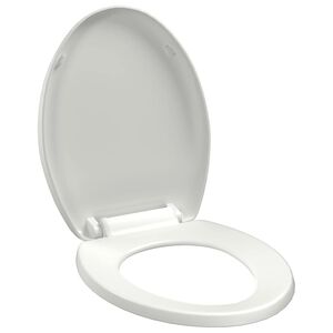 vidaXL Soft-close Toilet Seat with Quick-release Design White