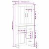 vidaXL Highboard Sonoma Oak 69.5x34x180 cm Engineered Wood