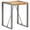 vidaXL Dining Table 60x60x75 cm Solid Rough Mango Wood