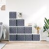 vidaXL Foldable Storage Boxes 10 pcs Blue 32x32x32 cm Non-woven Fabric