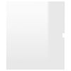 vidaXL Bathroom Furniture Set High Gloss White Engineered Wood