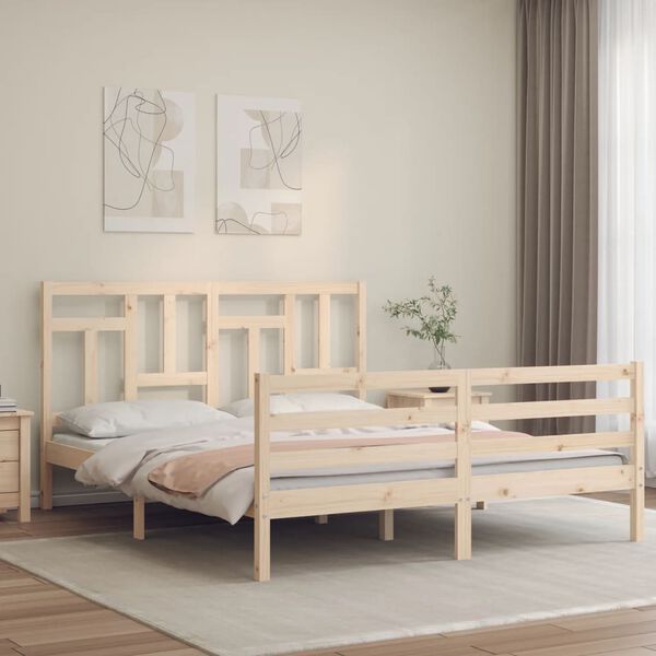 vidaXL Bed Frame without Mattress 160x200 cm Solid Wood
