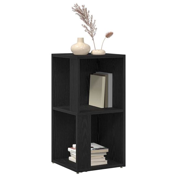 vidaXL Corner Shelves Black Oak 33 x 33 x 67 cm Engineered Wood