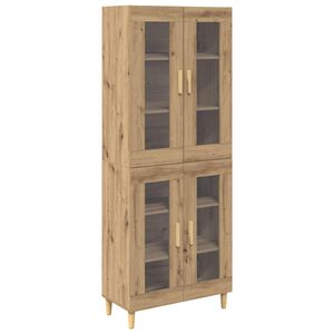 vidaXL Highboard Artisan Oak 69.5 x 34 x 180 cm Engineered Wood