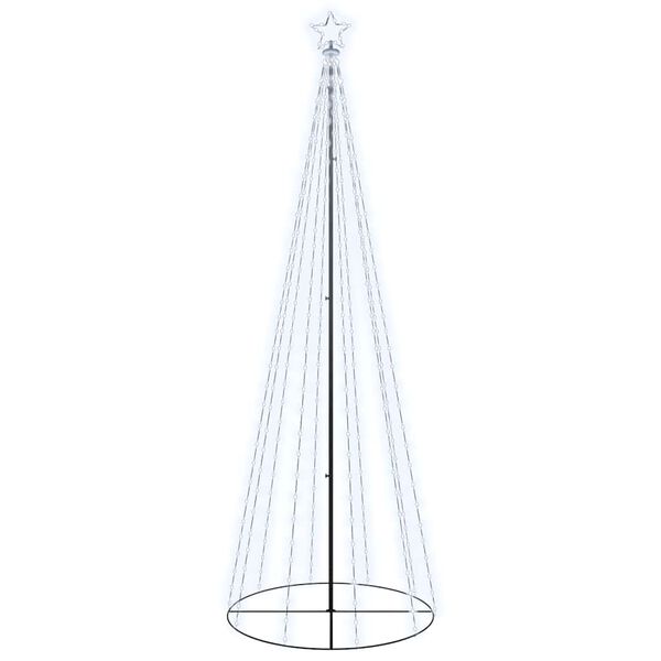 vidaXL Christmas Cone Tree Cold White 310 LEDs 100x300 cm
