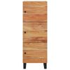 vidaXL Highboard with 3 Doors 40x33x110 cm Solid Wood Acacia&Iron